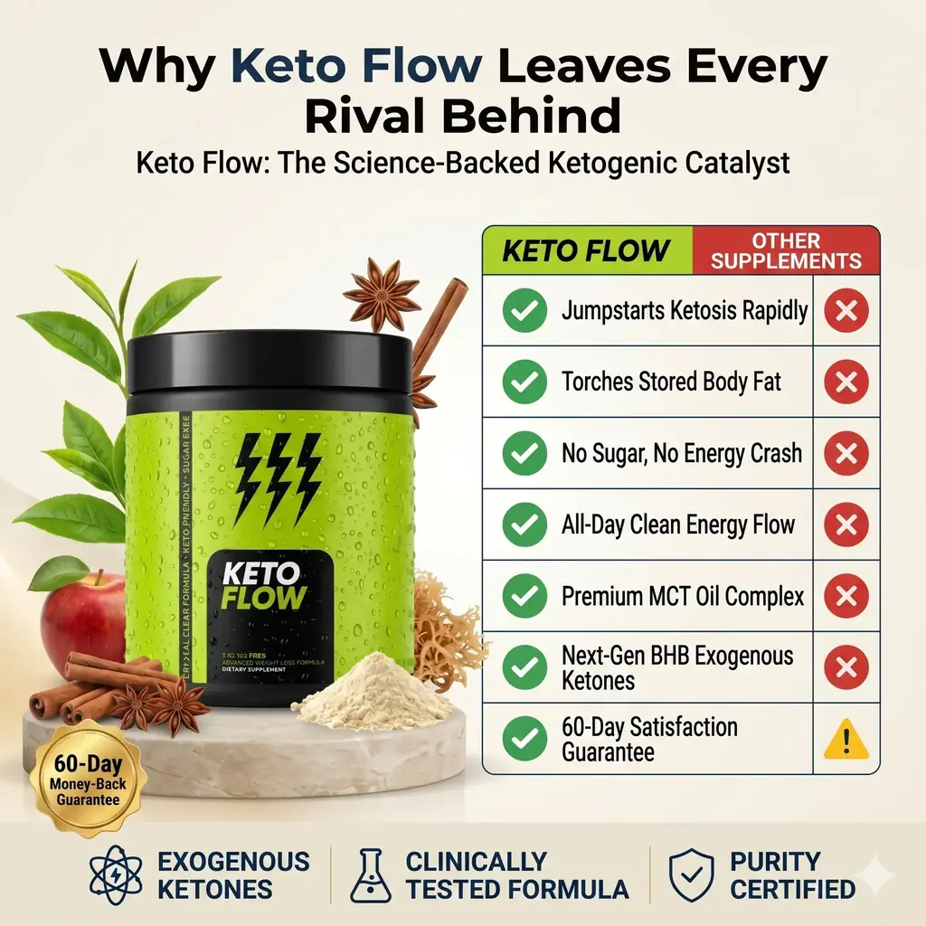 KetoFlow vs traditional keto supplements comparison chart - drinkable powder vs capsules