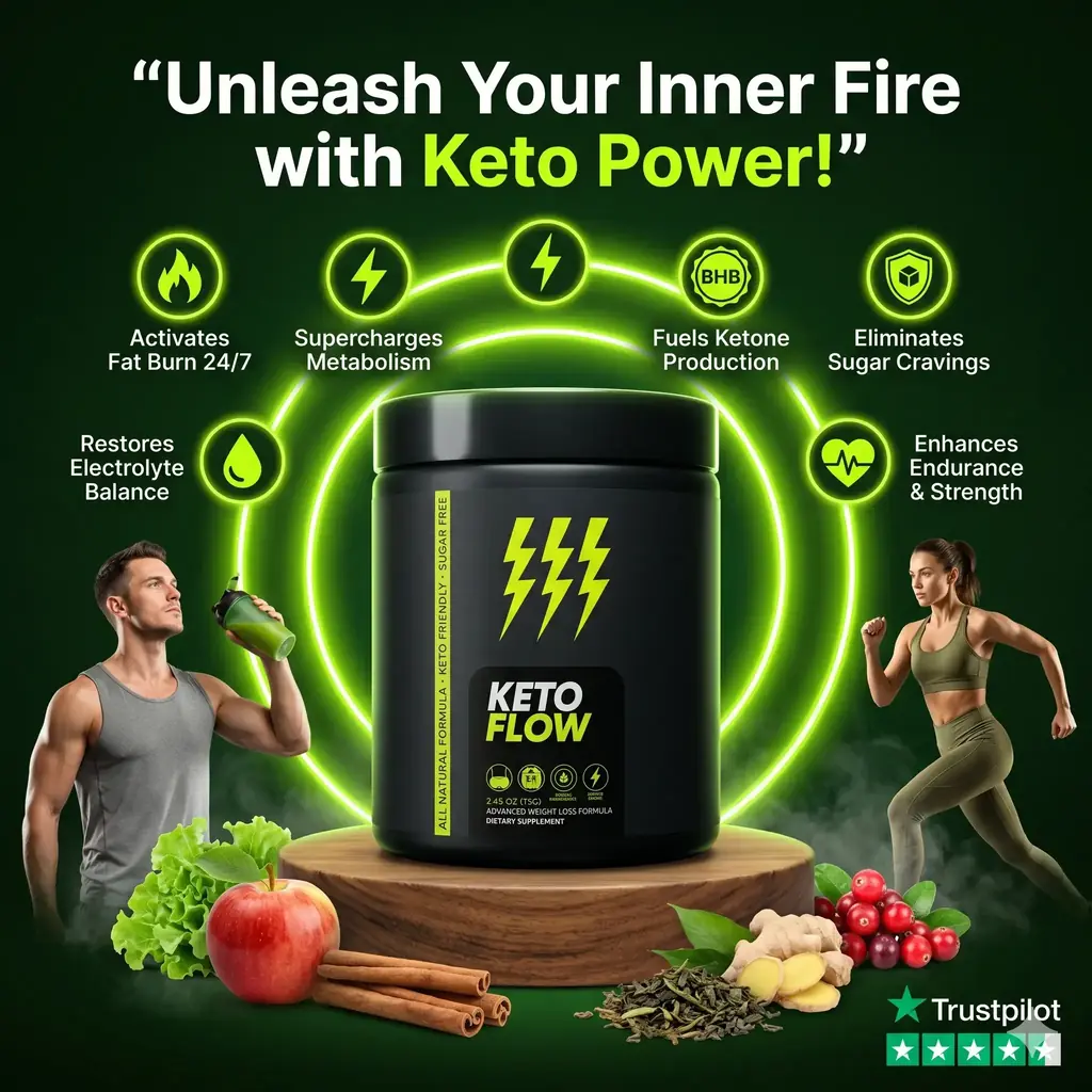 KetoFlow drinkable keto formula benefits - BHB Ketones MCT Oil Irish Sea Moss powder supplement
